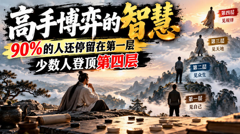 付费文章:高手博弈的智慧,90%的人还停留在第一层,少数人登顶第四层-资源V站