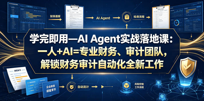 学完即用—AI Agent实战落地课:一人+AI=专业财务、审计团队,解锁财务审计自动化全新工作模式(更新0924)-资源V站